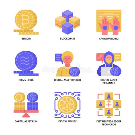 Asset Digital Icons Stock Illustrations 338 Asset Digital Icons Stock