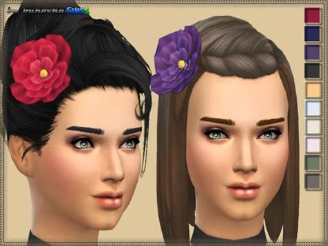 The Sims Resource Flower By Bukovka • Sims 4 Downloads Sims 4 Sims Flowers In Hair