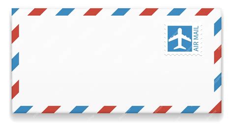 Premium Vector Air Mail Envelope Letter Icon Postal Service Symbol