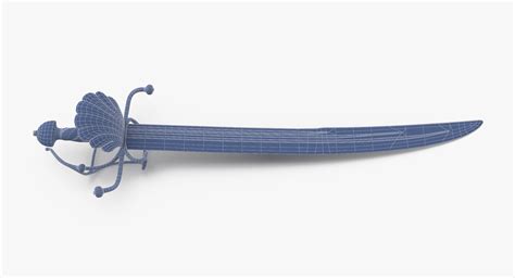 3d Model Pirate Sword Turbosquid 1184454