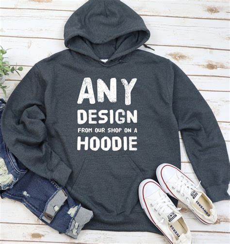 Custom Hoodie Custom Text Hoodies Hooded Sweater Etsy