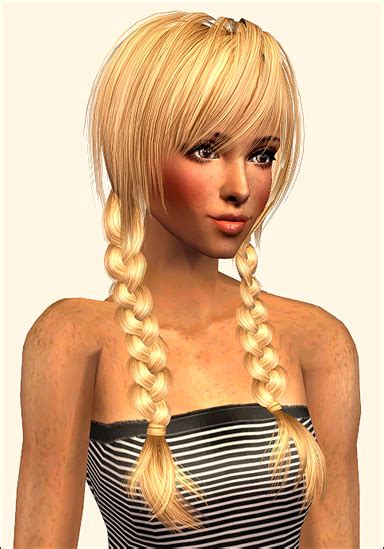 Mod The Sims Retextures Of Peggyzone Hair With Braids In 2022 Braided Hairstyles Braids Hair