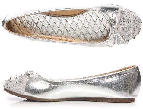 Silver Flat Prom Shoes Choozone