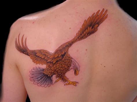 Nice german tattoo design on arm; Cool Animal Tattoos - Flying Eagle Tattoos: Showing off ...