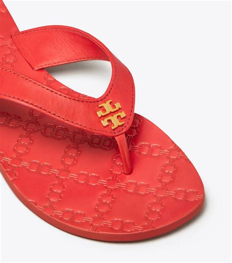 Sandales Tongs Monroe Exotic Red Tory Burch Femme Lisa In The Sky