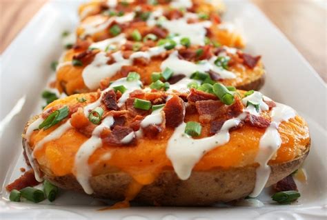 With a fork, stab each potato in the center once, then flip it over and stab it on the other side. Loaded Twice Baked Potatoes - Cooking Classy