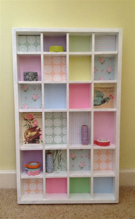 Pastel Mini Shelf Unit Makeover Decor Inspiration Shelf Unit Decor