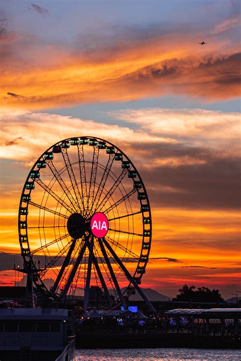 Sunset Ferris Wheel 🌆 🎡 ️ 20210609 中西區海濱長廊 Centralan Flickr