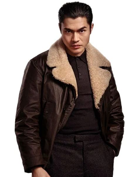 They both appear to have been cast only for their looks. The Gentlemen Henry Golding Leather Jacket | Dry Eye Brown ...
