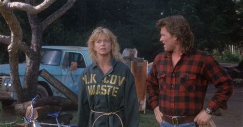Kurt Russell And Goldie Hawn Watching Overboard Movie Popsugar Celebrity