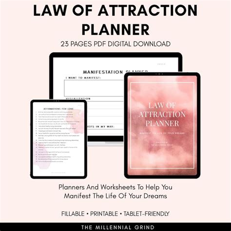 Law Of Attraction Planner Law Of Attraction Journal Etsy Law Of