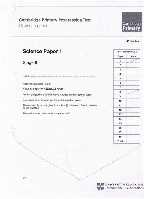 How To Read And Download Cambridge Primary Progression Test Past