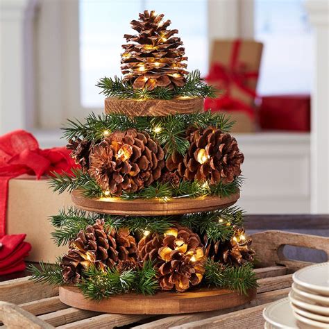 Pine Cone Christmas Tree Centerpiece Pinecone Crafts Christmas