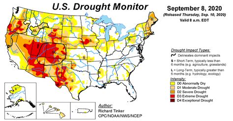 Us Drought Monitor Update For September 8 2020 National Centers