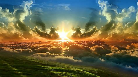 Sunset Above The Clouds Sunset Nature Sky Clouds Hd Wallpaper Peakpx