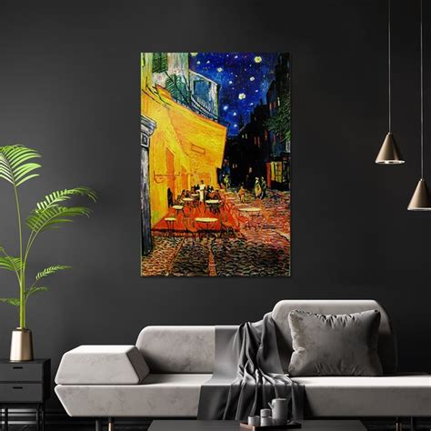 Terrasse De Cafe La Nuit Poster Vincent Van Gogh Poster Gro Format