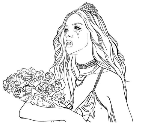 Pretty Olivia Rodrigo Coloring Page Download Print Or Color Online For Free