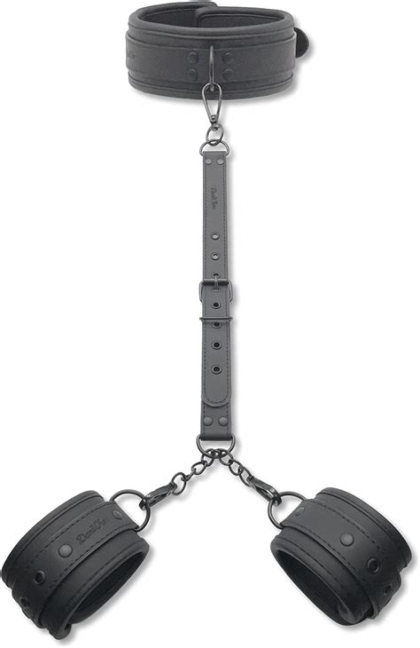 Danichou® 3in1 Sm Bondage Set Mit Halsband And Handfesseln Premium Sm Spielzeug Für Paare