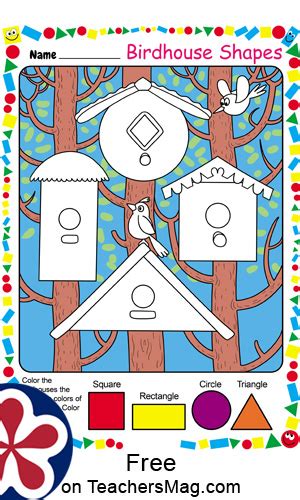 Free Printable Everyday Objects Shape Matching Activity