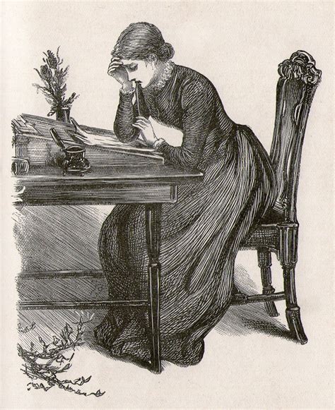 Old Books And Things — Attractive Victorian Illustration Of A Young