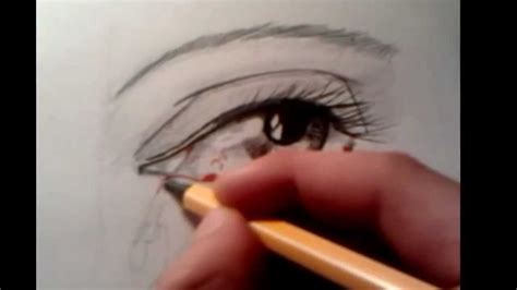 Bleeding Eye Speed Drawing Youtube