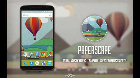 Paperscape Animated Android Live Wallpaper App Free