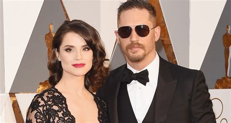 Tom hardy (l) and michelle williams attend the los angeles premiere of venom on october 1. Tom Hardy Gets Support From Wife Charlotte Riley at Oscars ...