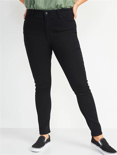 High Waisted Super Skinny Black Jeans For Women Old Navy
