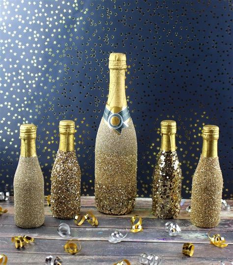 How To Glitter Champagne Bottles Glitter Champagne Bottles Glitter