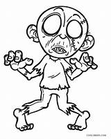 Zombie Coloring Printable sketch template