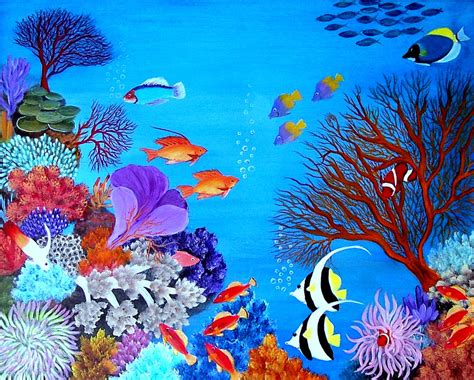 Coral Reef Painting Here Is The Coral Reef Fine Art Print Of An