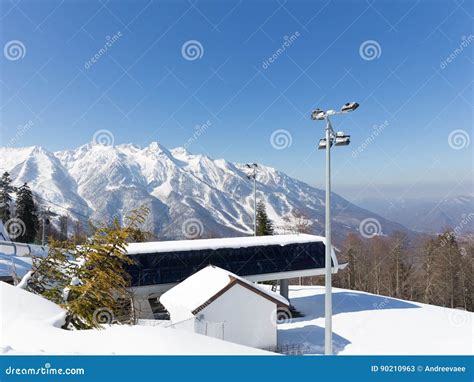 The Ski Lift Gazprom Sochi Editorial Stock Photo Image Of Russia