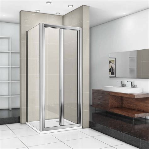 800x1400mm 2-Fold Folding Shower Bath Screen Door Panel Nextday