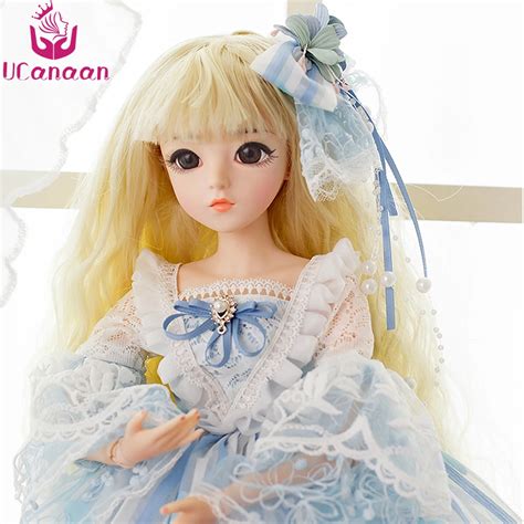 buy ucanaan 60cm large bjd doll high end handmade bjd clothes shoes wig and