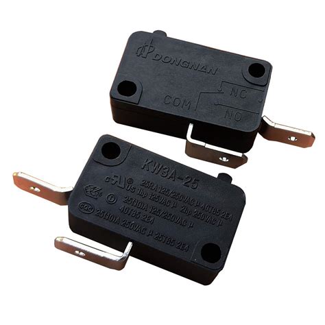 Kw3a 25 Micro Switches Spdt No Lever 2 Pin Standard Plunger Microswitch For Oven Microwave Valve