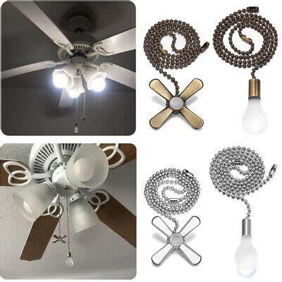 If the fan has a led light, you probably have to replace the light unless the manufacturer offers replacement bulbs. 12 Inch Ceiling Pull Chain Light Bulb And Fan Cord ...