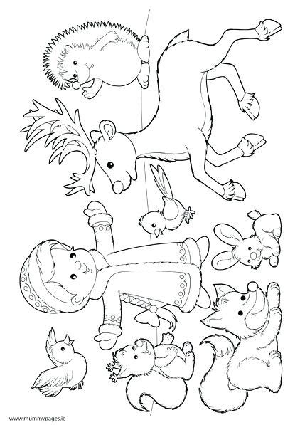 Winter Animals Coloring Pages at GetDrawings | Free download