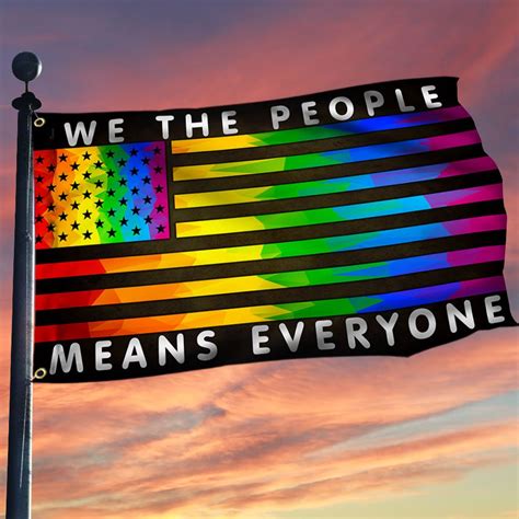 Lgbt Pride Grommet Flag We The People Means Everyone Qnk281gfv1 Flagwix