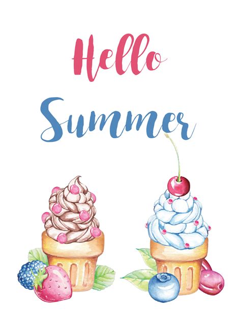 Free Summer Printables Celebrate With Bright Decor Printables