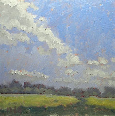 Painting Daily Heidi Malott Original Art Summer Clouds Landscape