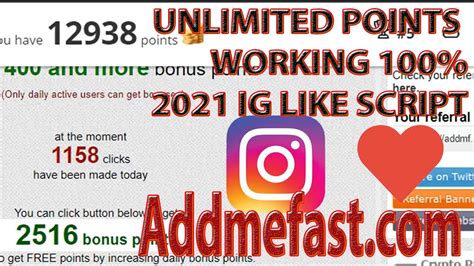 2021 Ig Like Addmefast Unlimited Points Working 100 Youtube
