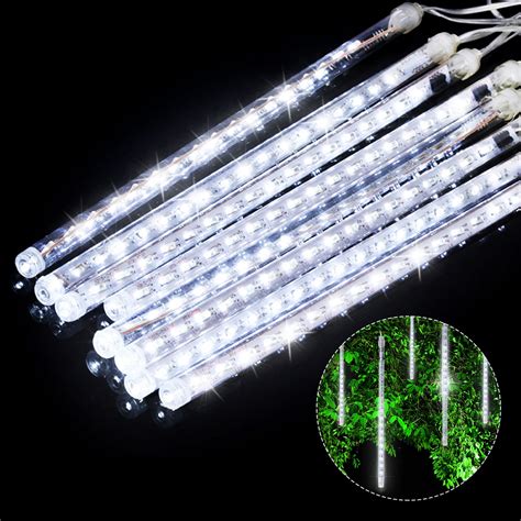 21 Packled Meteor Shower Lights 12 Inch 8 Tube 144 Leds Falling Rain