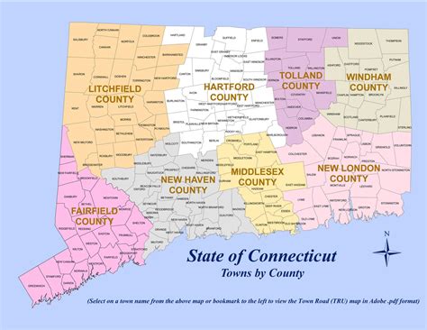 31 State Of Ct Map With Towns Maps Database Source