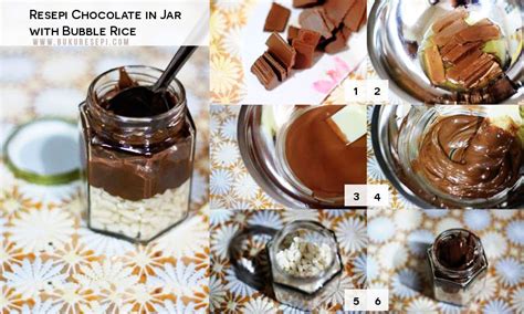 Simple je :) tunggu sejuk baru. Resepi Chocolate in Jar with Bubble Rice - BukuResepi.com