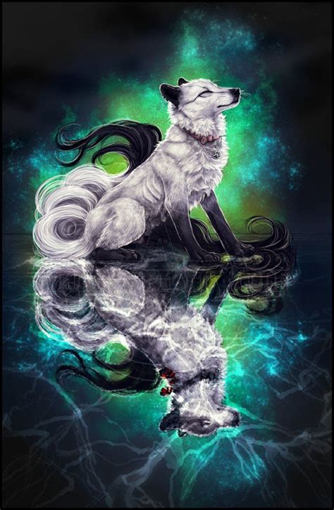 Whitespiritwolf Jess Deviantart Galaxy Wolf Fantasy Wolf