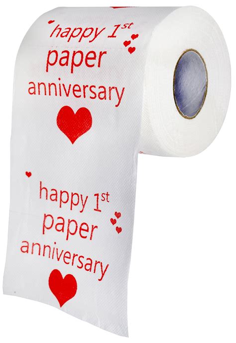 Buy Happy First Anniversary Toilet Paper Paper Anniversary Funny Gag