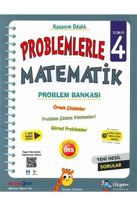 Üçgen Yayıncılık 4 Sınıf Problemlerle Matematik Problem Bankası Fiyatı