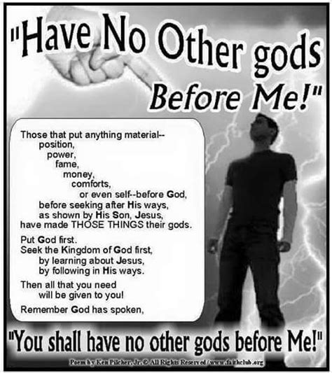 Have No Other Gods Before Me Say The Lord Jesus Prayer Prayer
