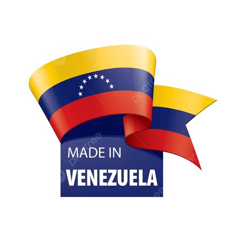 Vector Illustration Of The Venezuelan Flag Against A White Backdrop