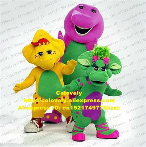 Wise Green Yellow Purple Barney Baby Bop Bob And Bj Dinosaur Dino